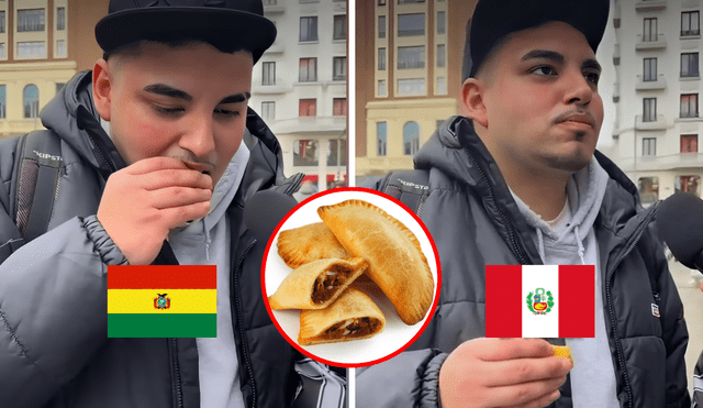 Chileno prueba empanada salteña y peruana y queda fascinado con solo una de ellas. Foto: Buenazo / Tiktok Chileno prueba empanada salteña y peruana y queda fascinado con solo una de ellas. Foto: Buenazo / Tiktok