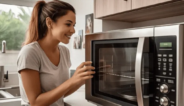 El microondas facilita la vida al calentar alimentos y líquidos, pero su uso inadecuado puede generar complicaciones. Fuente: IA. El microondas facilita la vida al calentar alimentos y líquidos, pero su uso inadecuado puede generar complicaciones. Fuente: IA.