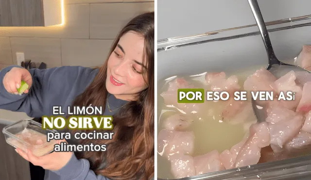 Ingeniera en alimentos desmintió el uso del limón para cocinar pescado. Foto: Buenazo / Instagram Ingeniera en alimentos desmintió el uso del limón para cocinar pescado. Foto: Buenazo / Instagram