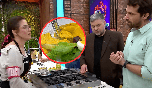 El jurado lanzó duros comentarios al plato de la actriz. Foto: Buenazo / Youtube El jurado lanzó duros comentarios al plato de la actriz. Foto: Buenazo / Youtube