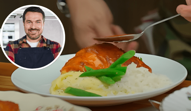 Delicioso pollo al horno con puré de Giacomo Bocchio. Foto: Buenazo / Youtube Delicioso pollo al horno con puré de Giacomo Bocchio. Foto: Buenazo / Youtube