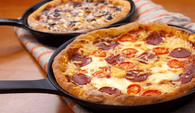 Pizza en sartén Pizza en sartén