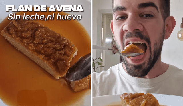Flan de avena