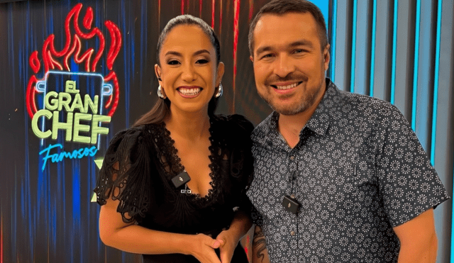 Nelly Rossinelli agradece a Giacomo Bocchio en el “El Gran Chef Famosos”.