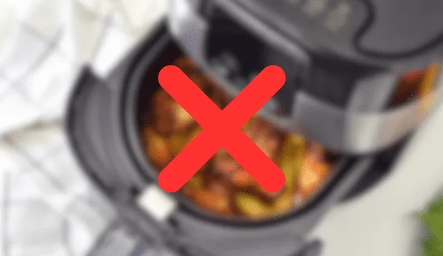 Toma en cuenta lo siguiente antes de cocinar en una freidora de aire. Fuente: ComposiciónLR.