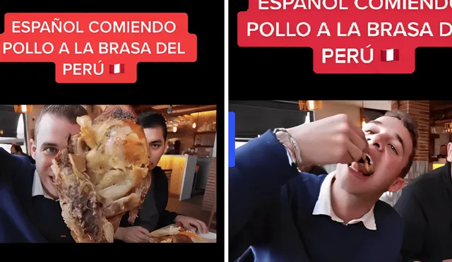 Español prueba pollo a la brasa.