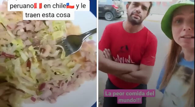 Joven rusa se desilusiona al pedir ceviche peruano en Chile. Joven rusa se desilusiona al pedir ceviche peruano en Chile.