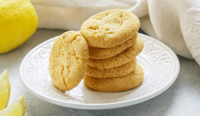Receta de galletas de limón saludable.