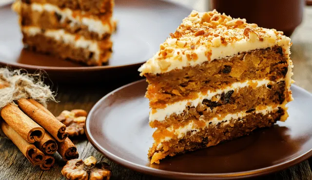 Sin gluten ni azúcar: receta de queque de zanahoria saludable.