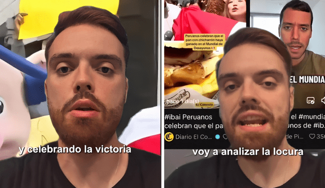 Ibai Llanos queda sorprendido por la celebración de Perú tras la victoria del pan con chicharrón.