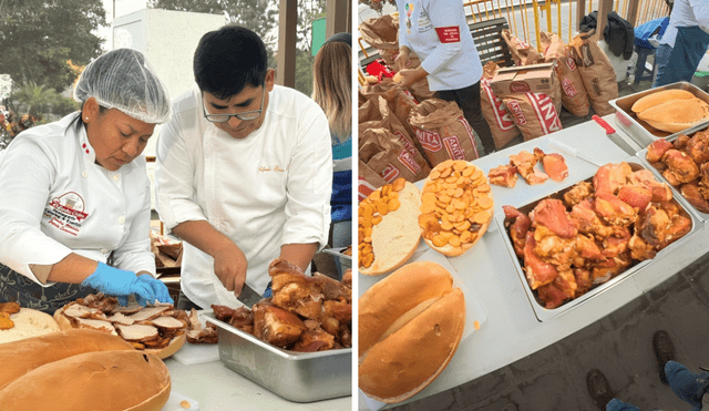 Regalarán 10 mil panes con chicharrón para celebrar la victoria de Perú. Regalarán 10 mil panes con chicharrón para celebrar la victoria de Perú.