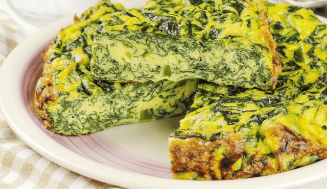Tortilla de acelga en licuadora.
