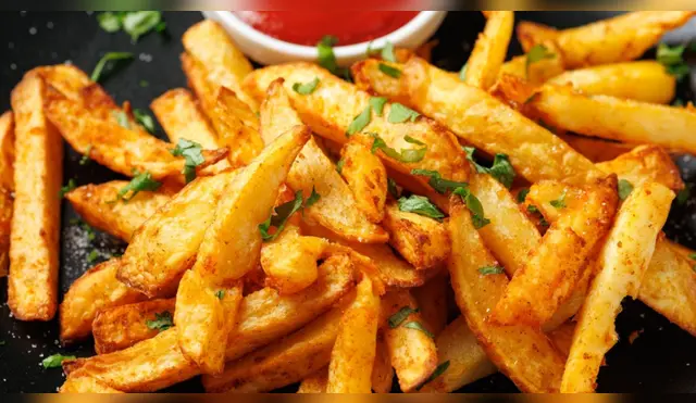 Famosas mundialmente, las papas fritas son el acompañante perfecto para cualquier plato. Fuente: Shutterstock.