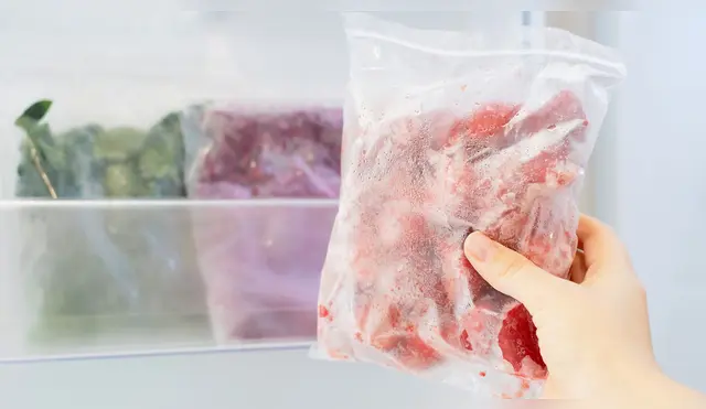 Congelar los alimentos no elimina las bacterias.