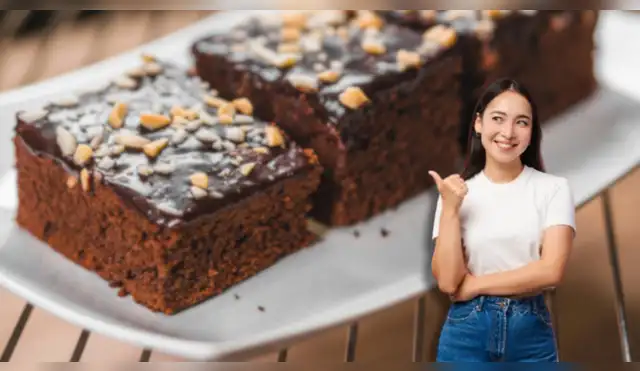 Este brownie sin harina, azúcar ni gluten es ideal para quienes siguen dietas estrictas. Fuente: ComposiciónLR. Este brownie sin harina, azúcar ni gluten es ideal para quienes siguen dietas estrictas. Fuente: ComposiciónLR.
