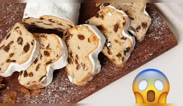 El "panettone alemán", o stollen, destaca por su sencillez y sabor. Fuente: ComposiciónLR. El "panettone alemán", o stollen, destaca por su sencillez y sabor. Fuente: ComposiciónLR.