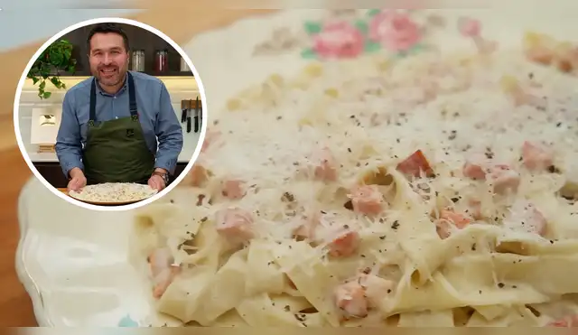 Tallarines a lo Alfredo con Giacomo Bocchio. Tallarines a lo Alfredo con Giacomo Bocchio.