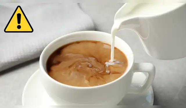 No es recomendable tomar café con leche. No es recomendable tomar café con leche.