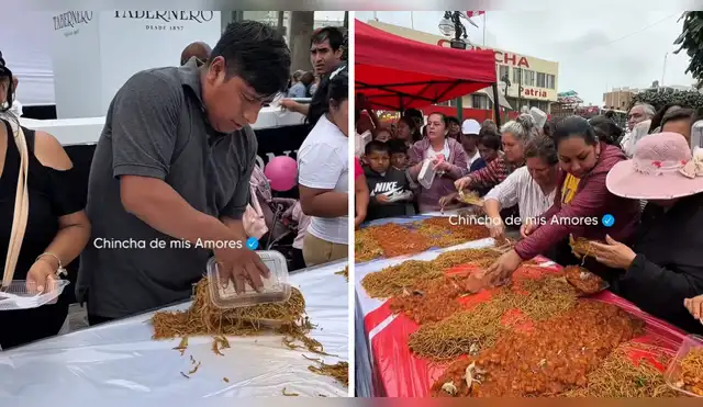 Descontrol en Chincha por la carapulcra gigante. Descontrol en Chincha por la carapulcra gigante.