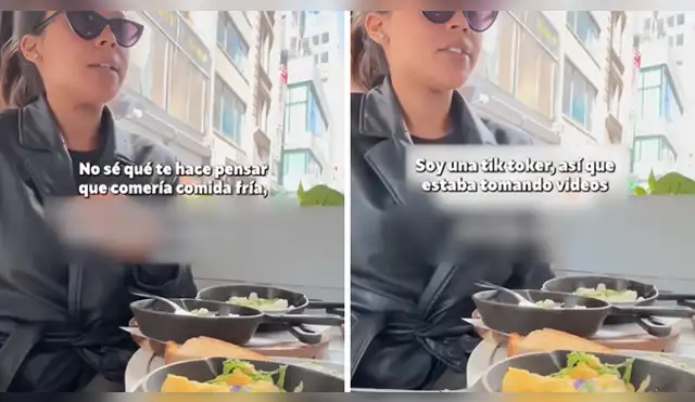 Tiktoker reclama que le cambien el plato luego de dejarlo enfriar. Tiktoker reclama que le cambien el plato luego de dejarlo enfriar.