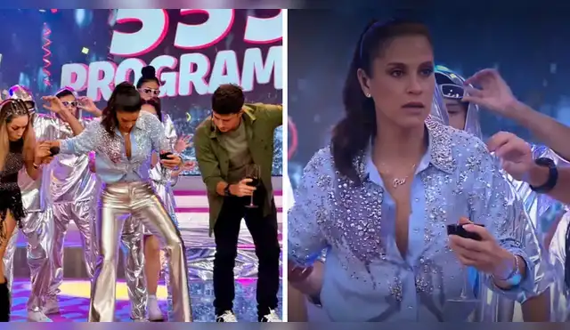 Mario Hart lanza copa de vino a lujoso vestuario de María Pía Copello.