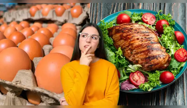 Incrementa tu consumo de proteína con esta lista de alimentos. Fuente: ComposiciónLR.