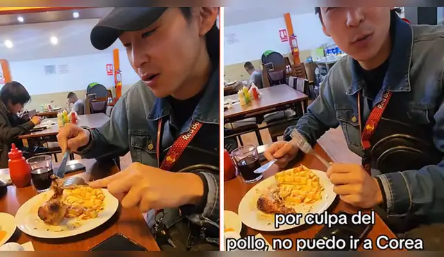 Coreano no quiere irse del país por amor al pollo a la brasa.