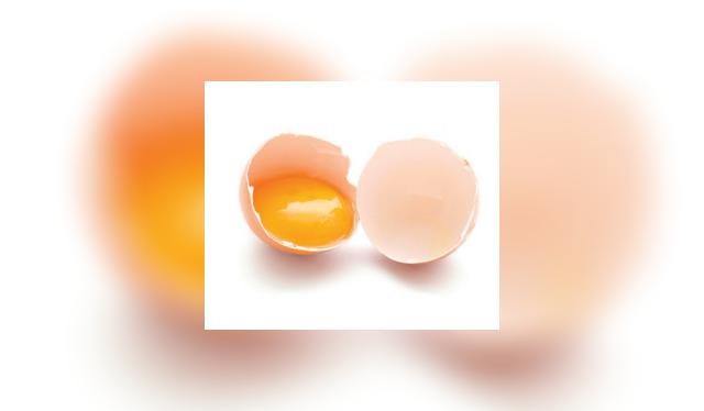 Yema de huevo separada de la clara. Yema de huevo separada de la clara.