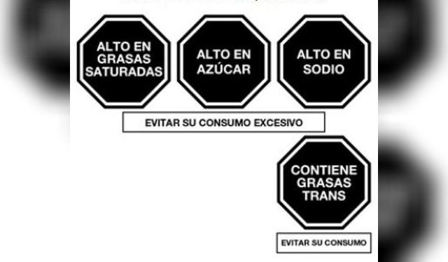 Los octógonos ayudan a tener información clara sobre el contenido nutricional de los productos.   