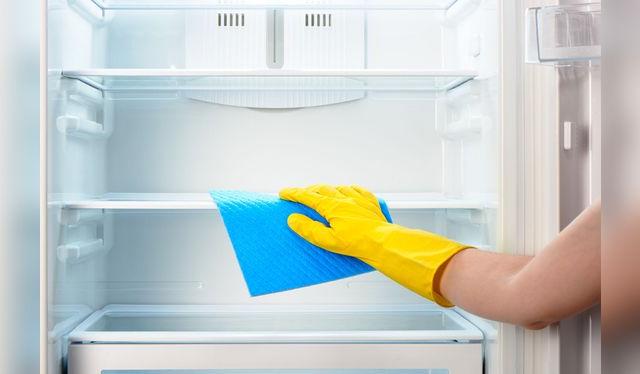 La limpieza de la refrigeradora evita el brote de bacterias y malos olores.   