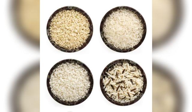 Tipos de arroz: el de la esquina superior derecha es el tipo de arroz que usamos para que quede graneadito.   