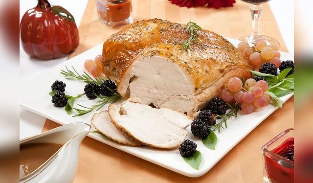 Una pechuga de pavo es más fácil de controlar que un pavo entero.    