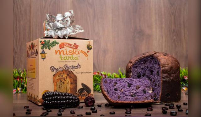 El panetón de maíz morado en la sensación de Miski Tanta en esta navidad. El panetón de maíz morado en la sensación de Miski Tanta en esta navidad.