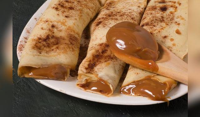 Los panqueques con manjarblanco o dulce de leche son un clásico. Los panqueques con manjarblanco o dulce de leche son un clásico.