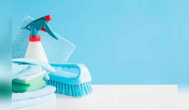 Jabón, rociador o pulverizador, cepillo y trapos.    