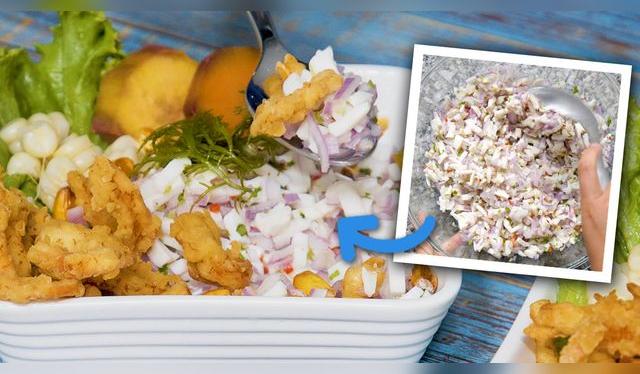 Ceviche de pota. Ceviche de pota.