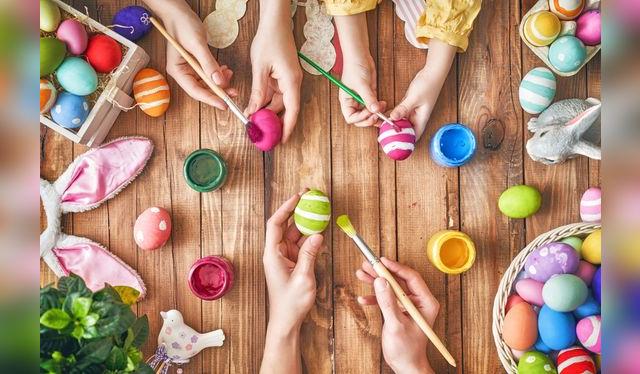 La búsqueda de los huevos no es todo: decorarlos es muy divertido también.   