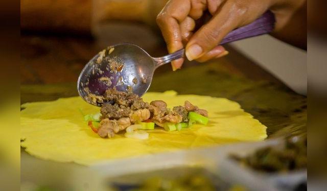 <em>El relleno de la hallaca tiene diversas variantes y depende de la región en que se prepare.</em>   