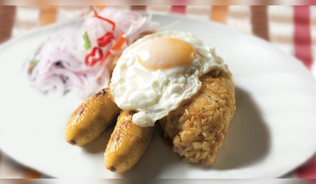  Tacu Tacu de frejoles   