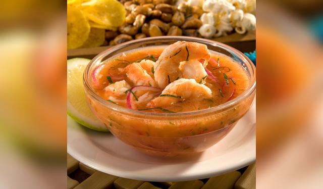 Gastronomía ecuatoriana: ceviche de camarón   