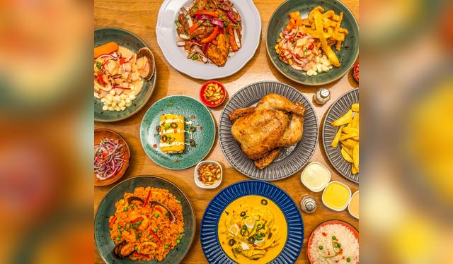 Variedad de platillos peruanos   