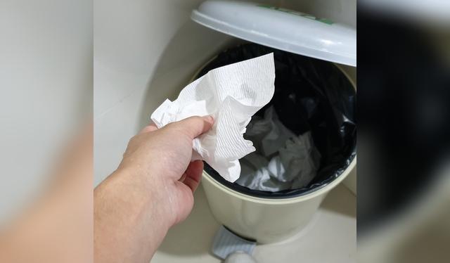 Desechos de papel toalla Desechos de papel toalla