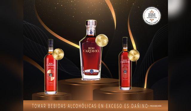 Tres etiquetas, tres premios: Cartavio XO, Gran Solera y Solera brillan en la SFWSC 2025.   