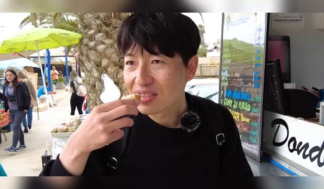 TaBo también probó otros platillos chilenos, como el paté de salmón y el Piure.   