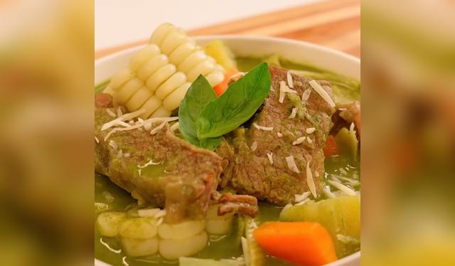 Menestrón casero peruano, ideal para combatir el frío.   