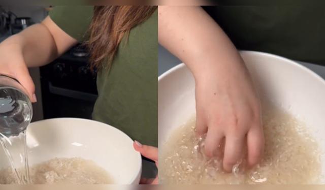 La ingeniera en alimentos Mariana Zapién explica en un vídeo de Instagram los beneficios de lavar el arroz antes de cocinarlo.   