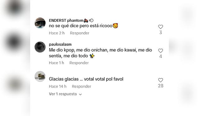 Comentarios de los usuarios peruanos.   