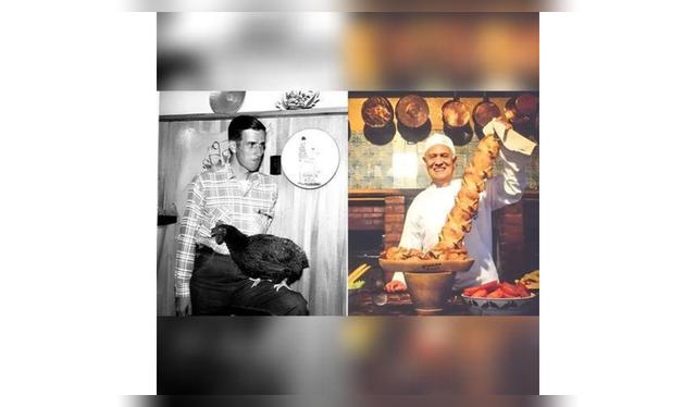 Schuler creó un sistema de cocción con un conjunto de varillas giratorias dentro de un horno de brasas.   