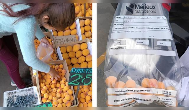 Duraznos con plaguicidas. Duraznos con plaguicidas.