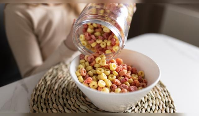 Los cereales son altos en azúcar.   